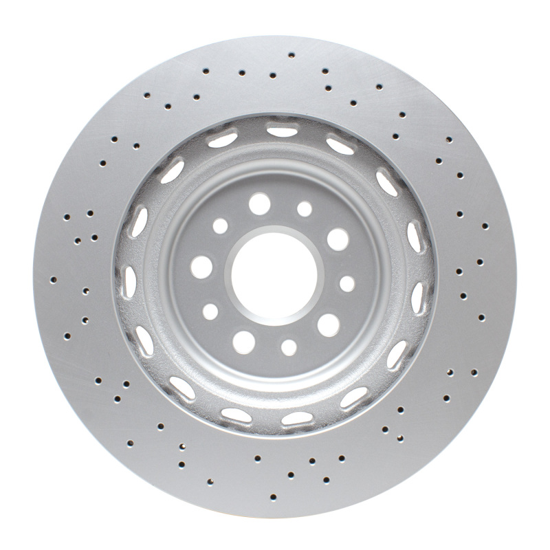 Maserati Ghibli Brake Rotor (1) - Front - R1 Concepts - R1 Carbon Alloy GeoMET - Drilled - `14-`24